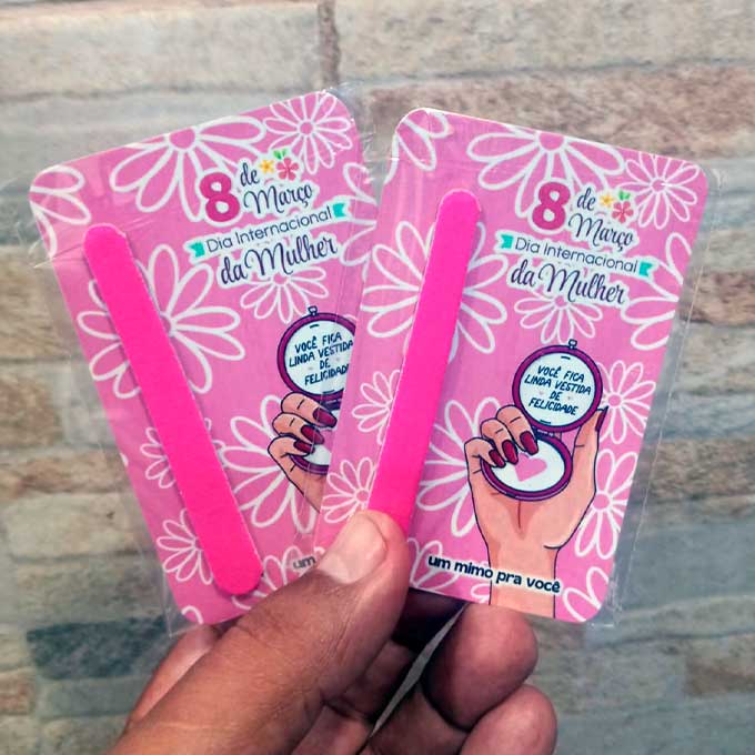 50 Card com Mini Lixa - Dia da Mulher - Imagem 2
