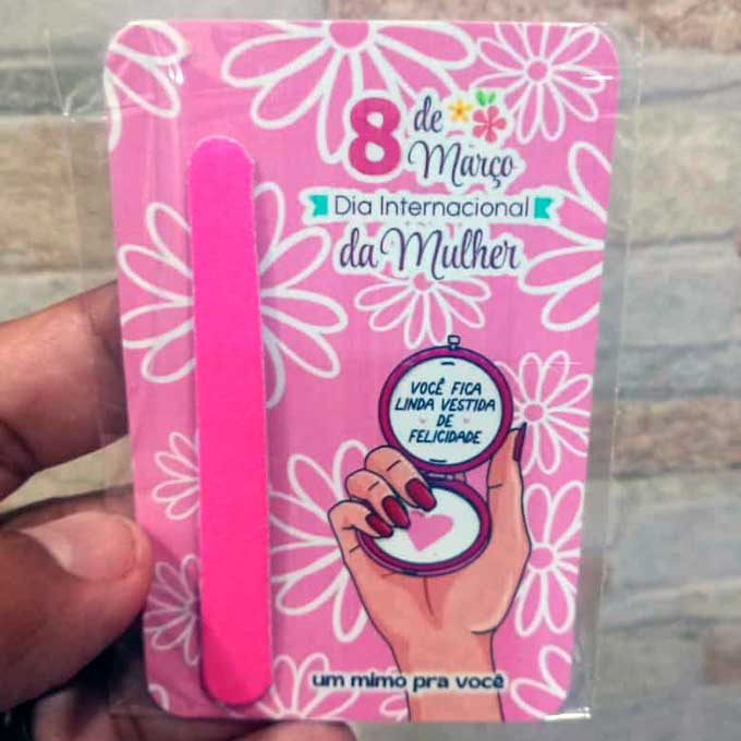 50 Card com Mini Lixa - Dia da Mulher - Imagem 3